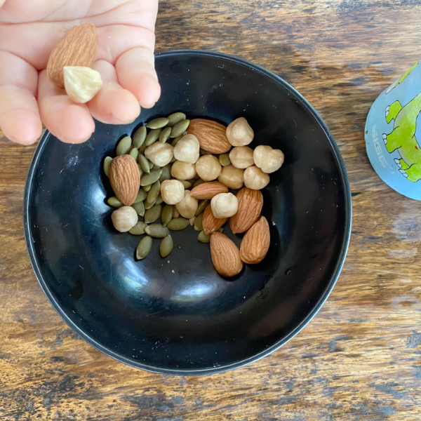 Mixed nuts and seeds for kids